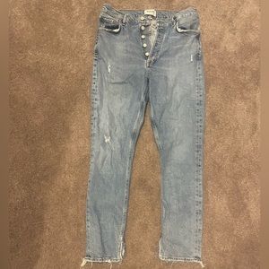 AGOLDE Nico Hi Rise Slim Fit Jean in Headlines.